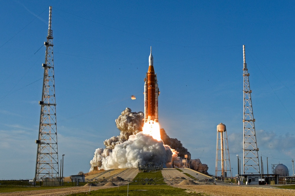 NASA's Artemis II mission launches from Florida’s Kennedy Space Center earlier this month. The historic mission – the first time humans returned to the moon in over 50 years – paves the way for NASA’s future moon and Mars missions (Reuters)