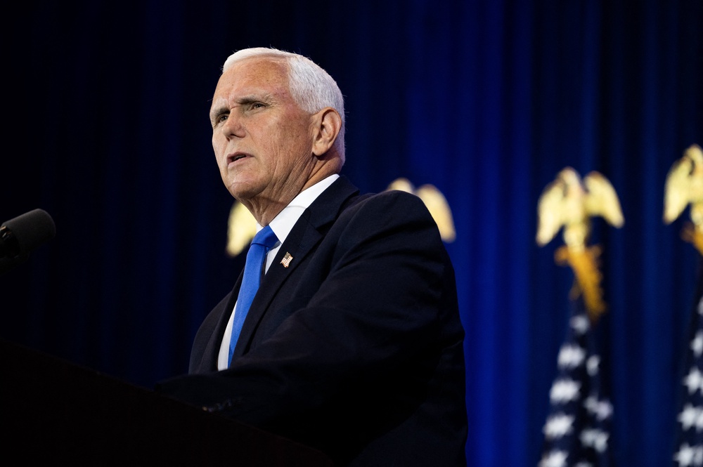 The interview marked the first time Pence, who served as Trump’s Vice President during his first term, shared his thoughts on Trump’s religious row with the pope (AFP/Getty)