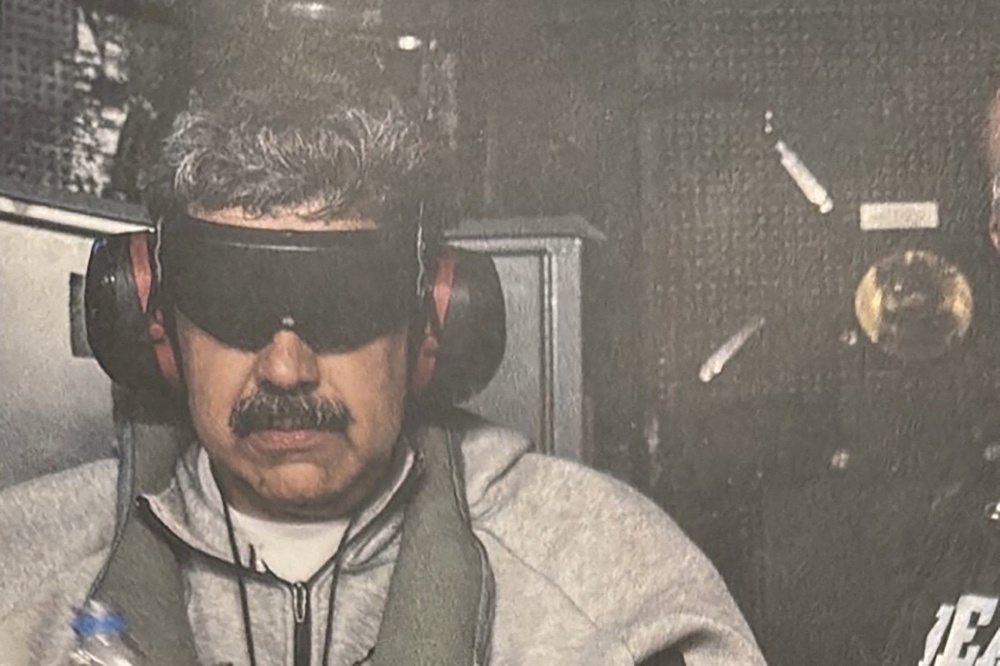 A photograph which U.S. President Donald Trump posted on his Truth Social account shows what he describes as Venezuelan President