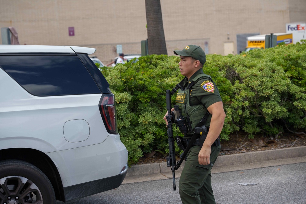 The shooting took place in the mall's food court, officials said (AP)
