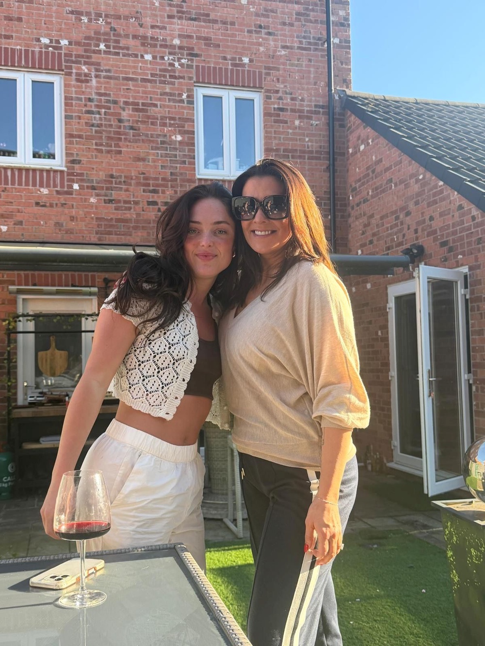 Kym Marsh and her future daughter-in-law, Carmen Dickinson (family handout/PA)