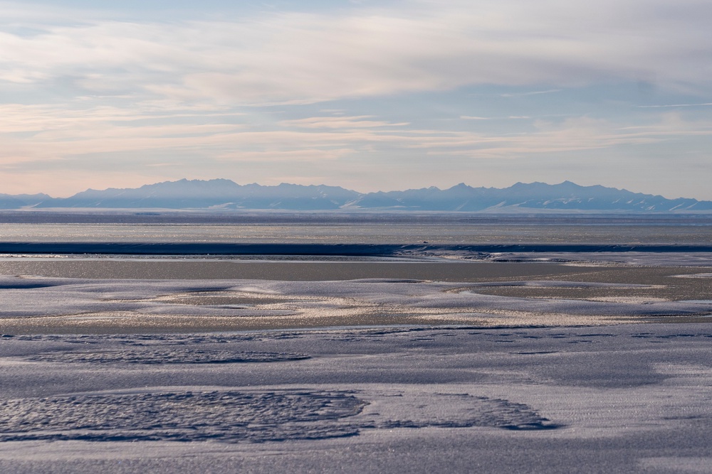 The Kaktovik Lagoon and the Brooks Range mountains of the Arctic National Wildlife Refuge are seen in Kaktovik, Alaska, Oct. 15, 2024. (AP Photo/Lindsey Wasson, File) (Copyright 2024 The Associated Press. All rights reserved.)