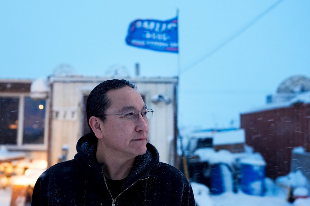 Charles Lampe, president of the Kaktovik Inupiat Corporation, poses for a portrait outside his home in Kaktovik, Alaska, Wednesday, Oct. 16, 2024. (AP Photo/Lindsey Wasson, File) (Copyright 2024 The Associated Press. All rights reserved.)