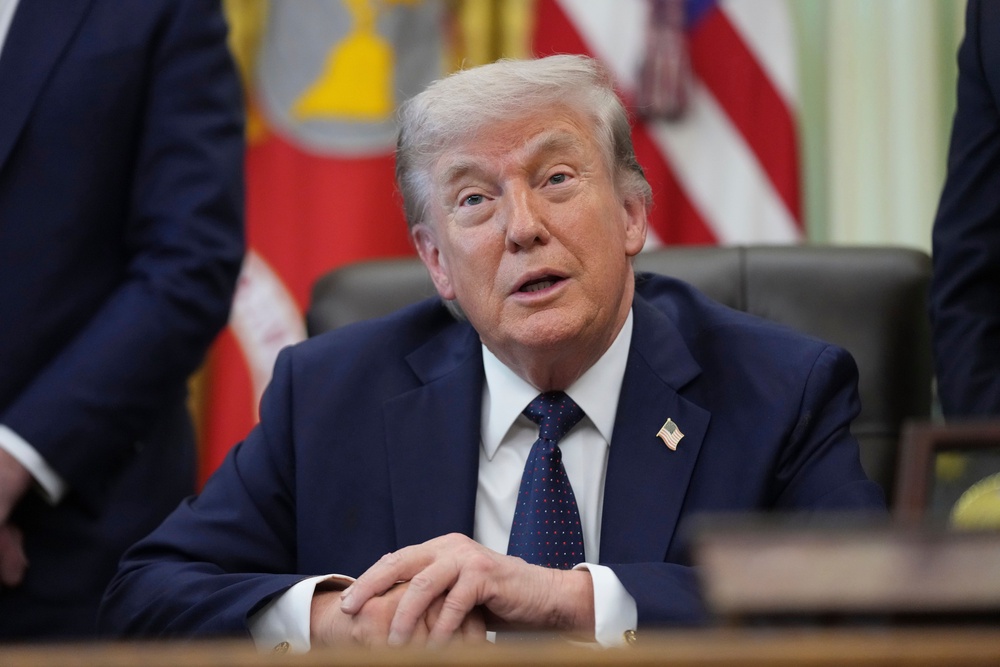 Trump, whose social media platform is planning its own prediction market, appeared to brush off concerns about government workers illegally using inside information to make bets but said the ‘whole world, unfortunately, has become somewhat of a casino’ (AP)