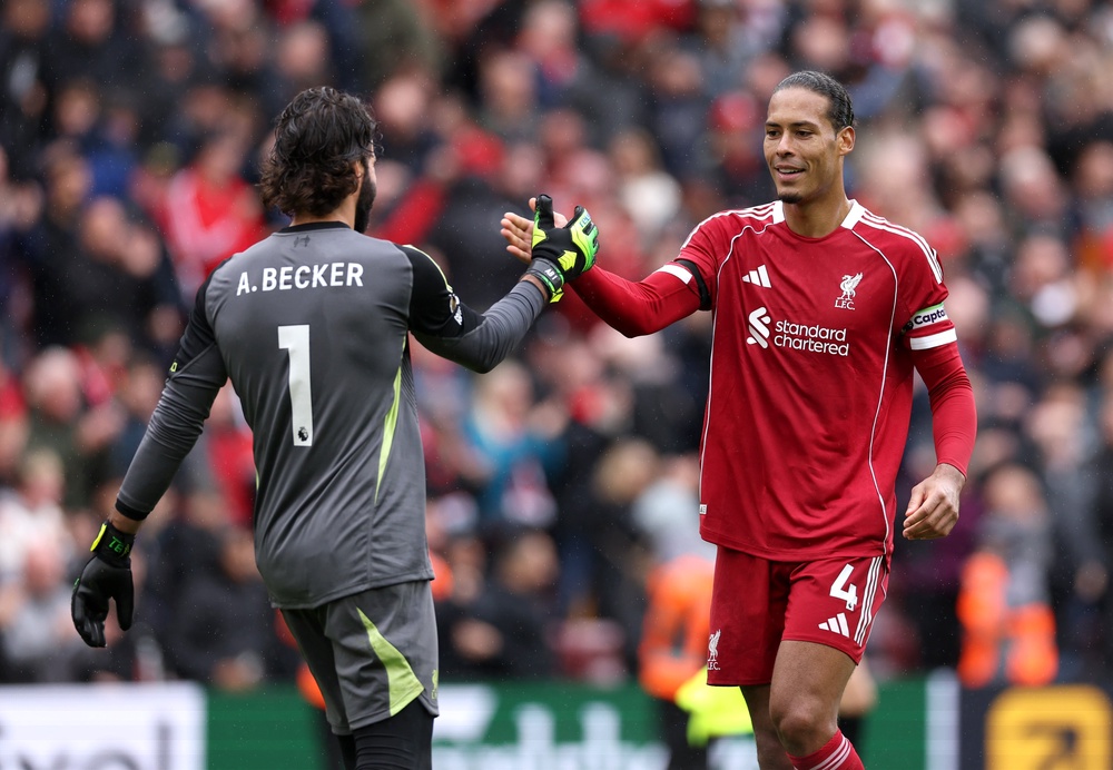 Alisson could yet be Virgil van Dijk's deputy next season (Getty)