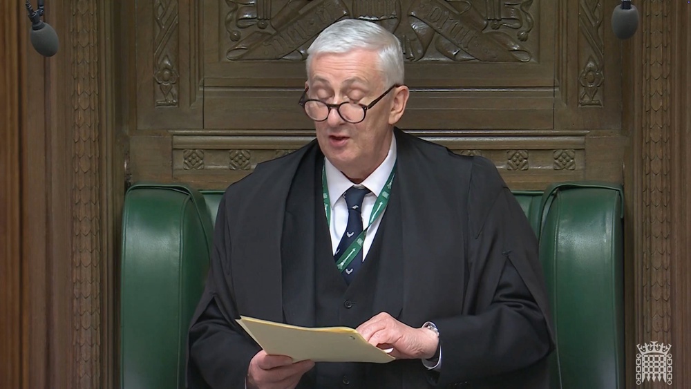 Lindsay Hoyle is expected to make a statement about the MPs’ letters on Monday (PA)