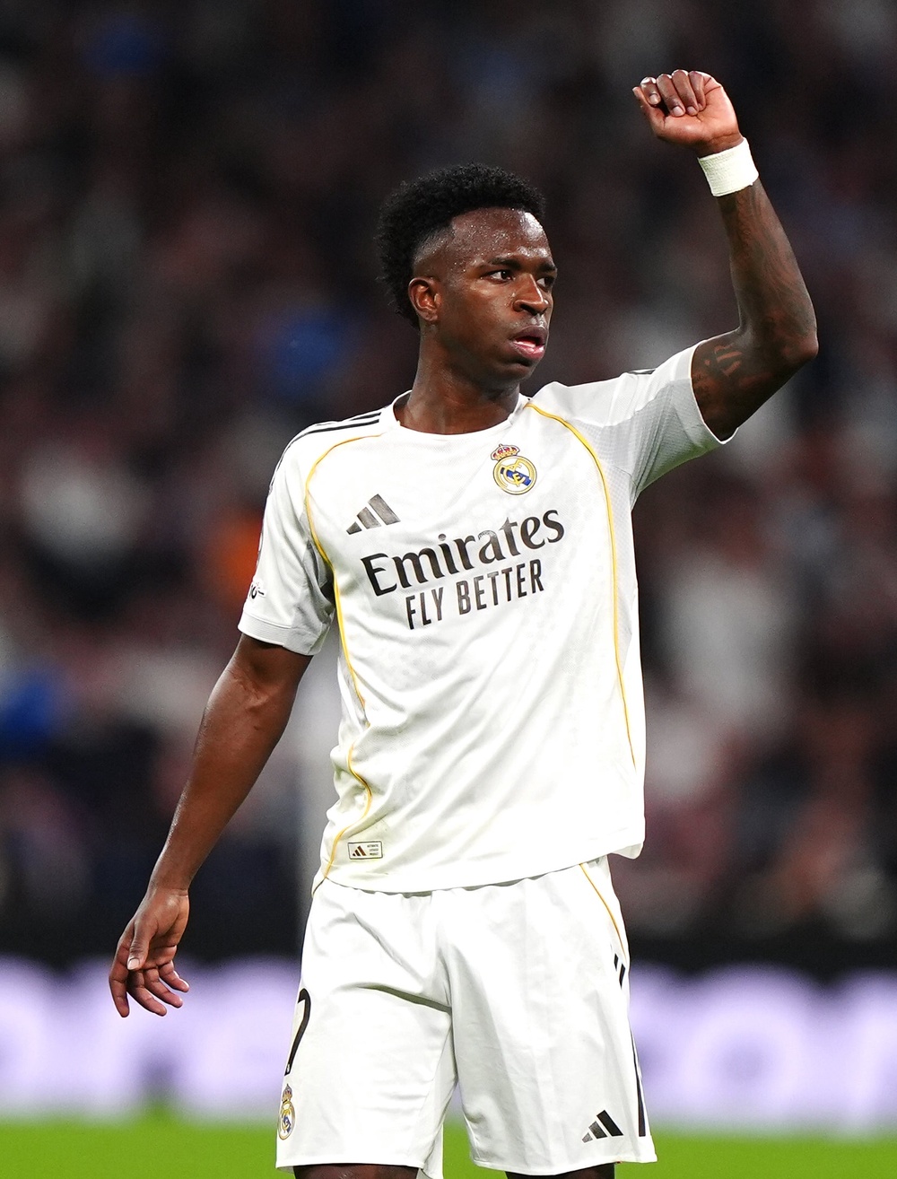 Vinicius Jr said racists were “cowards” in a social media post after the Benfica match (Bradley Collyer/PA) (PA Wire)