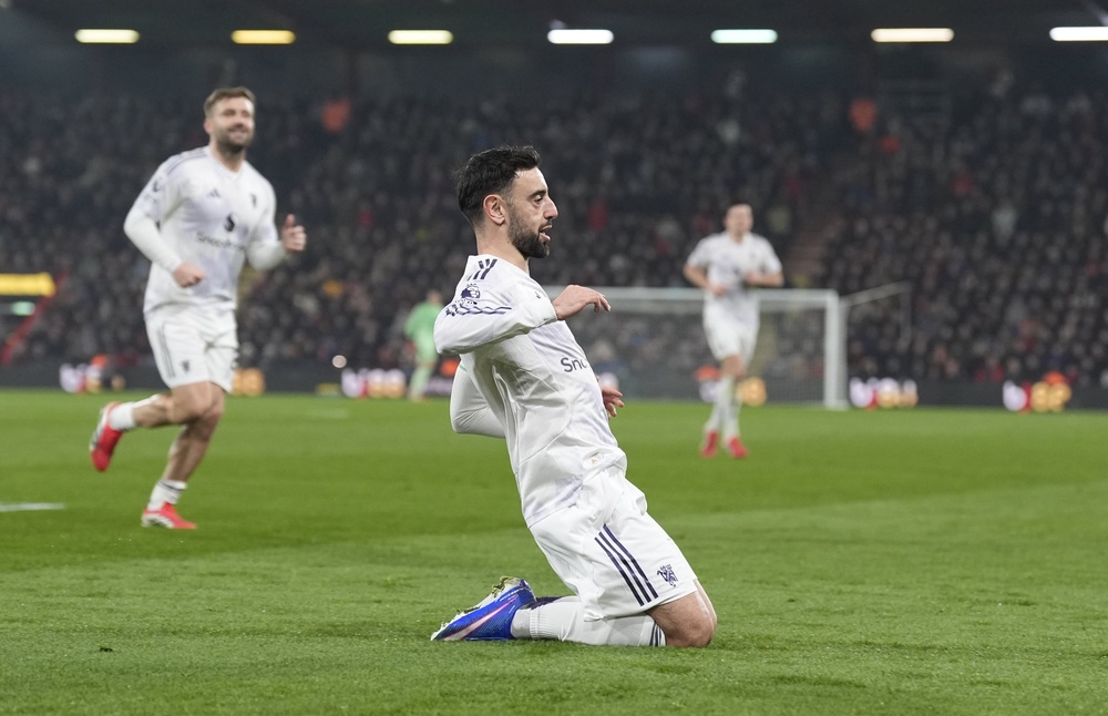 Bruno Fernandes has scored eight Premier League goals this season and contributed 18 assists (Andrew Matthews/PA) (PA Wire)