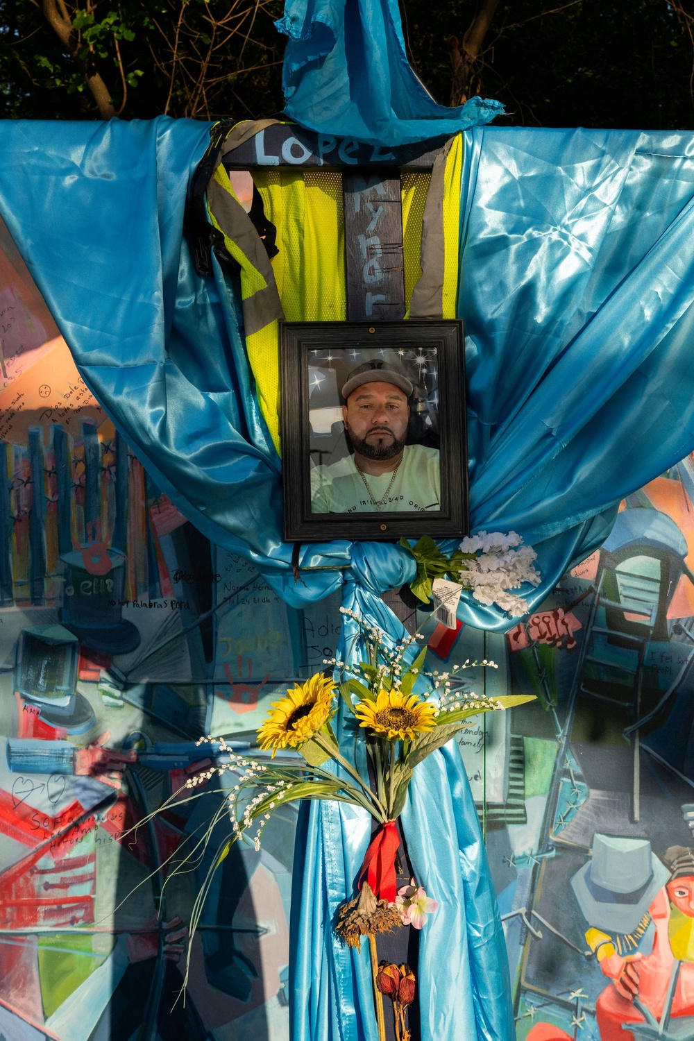 Jose Mynor López, the father of Guerro Sandoval’s 7-year-old US citizen daughter, was among six construction workers killed in the bridge collapse. Lawyers and advocates fear his family and others could now be at risk of deportation (AFP via Getty Images)