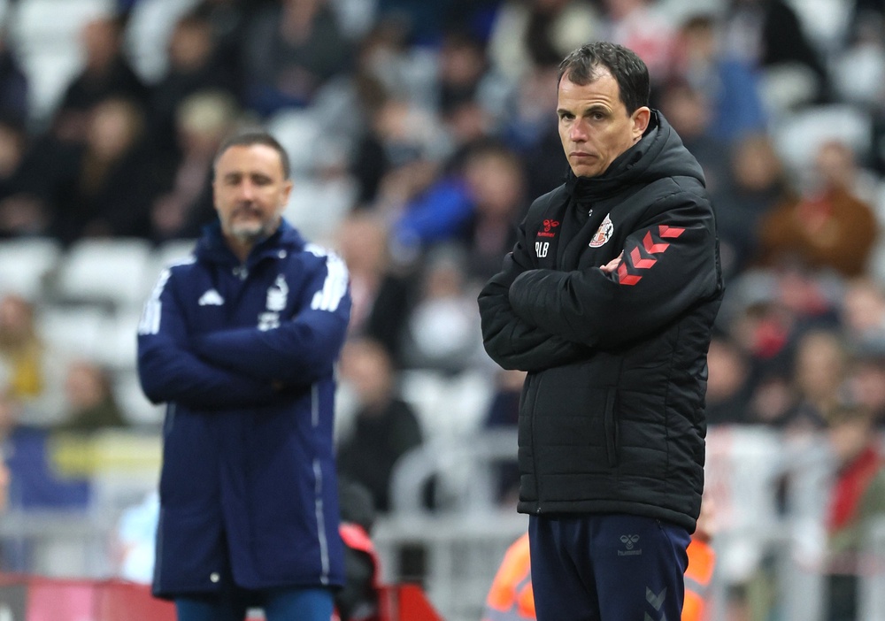 Regis Le Bris (right) saw his side torn apart in the first half (Richard Sellers/PA) (PA Wire)