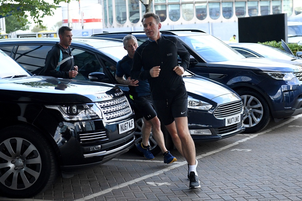 Sir Jeremy Hunt on a morning run in 2018 (Stefan Rousseau/PA) (PA Archive)