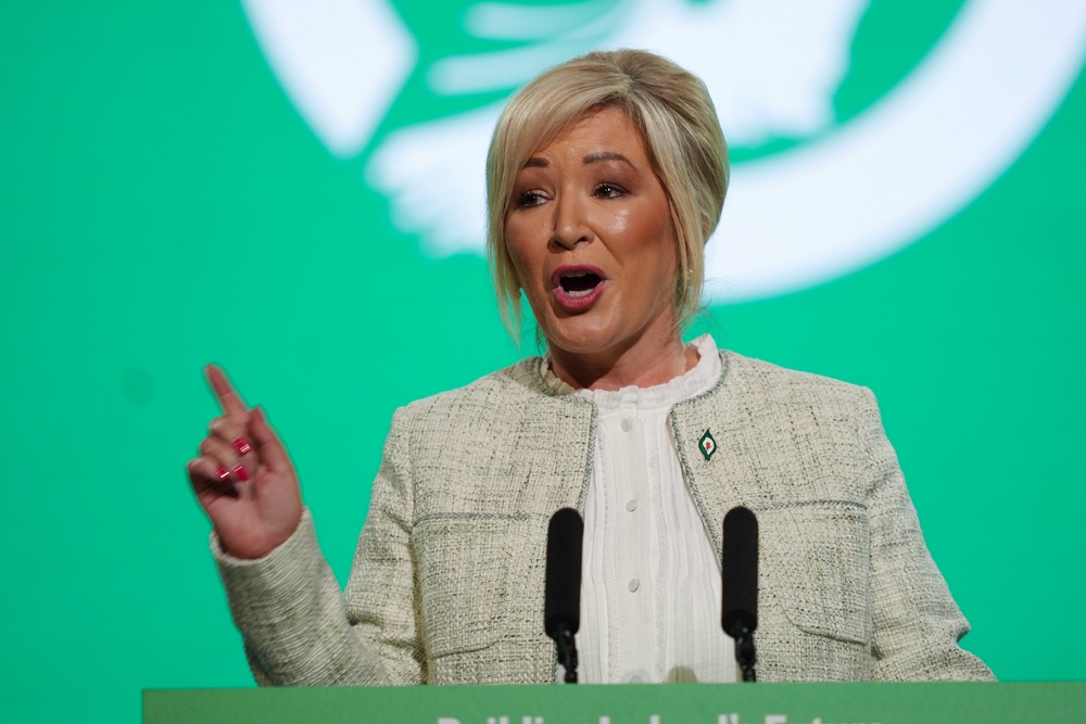 Northern Ireland First Minister Michelle O’Neill at the Sinn Fein Ard Fheis (Brian Lawless/PA) (PA Wire)