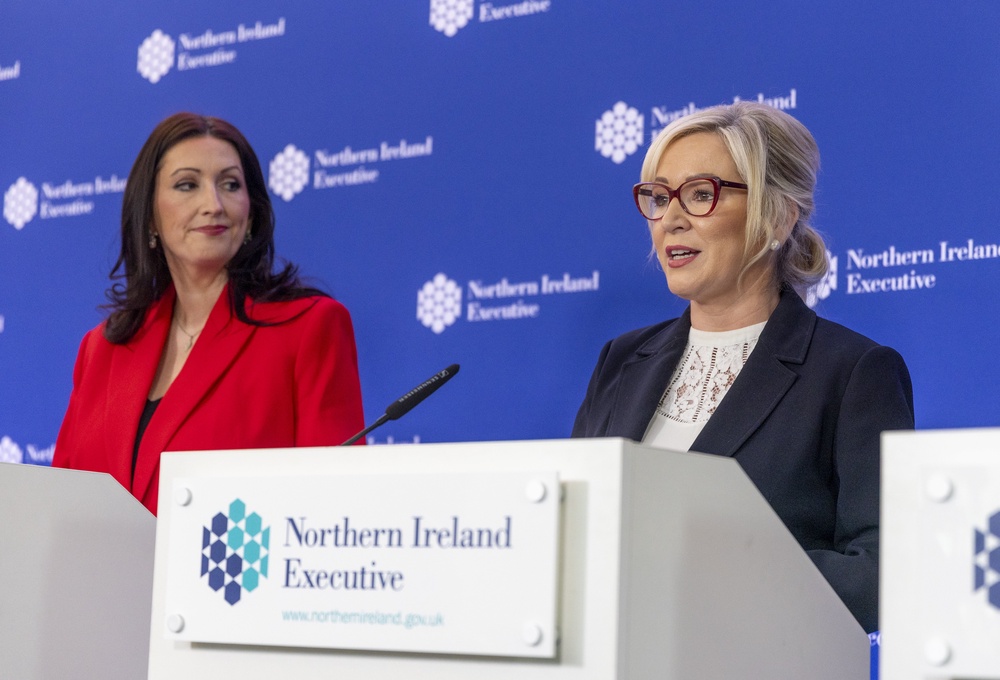 Deputy First Minister Emma Little-Pengelly and First Minister Michelle O’Neill (Liam McBurney/PA) (PA Wire)