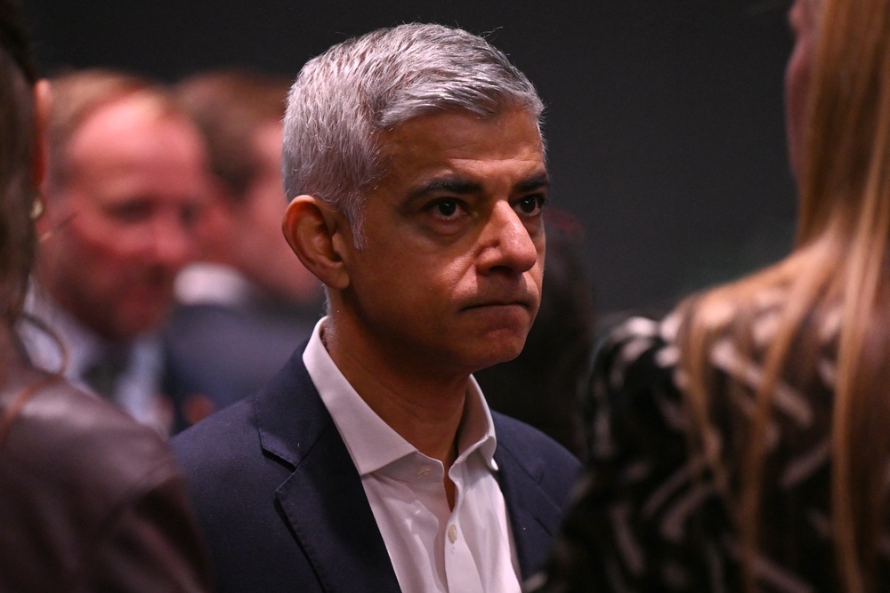 Sir Sadiq Khan warned that dissatisfaction with the Labour government is hindering the local elections campaign (AFP/Getty)