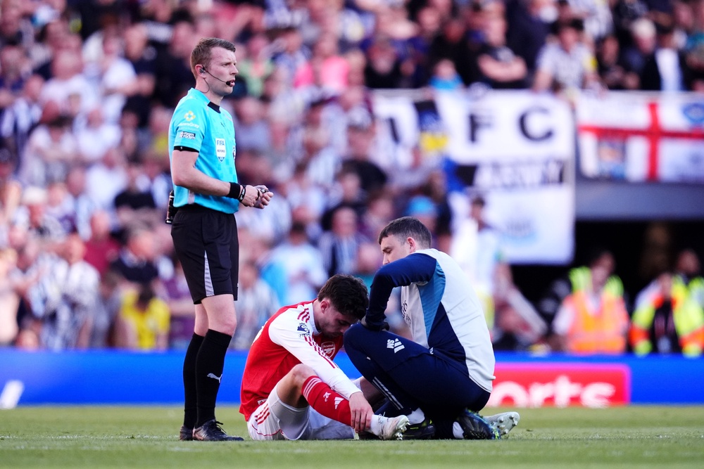 Havertz has struggled with injuries this season (PA)