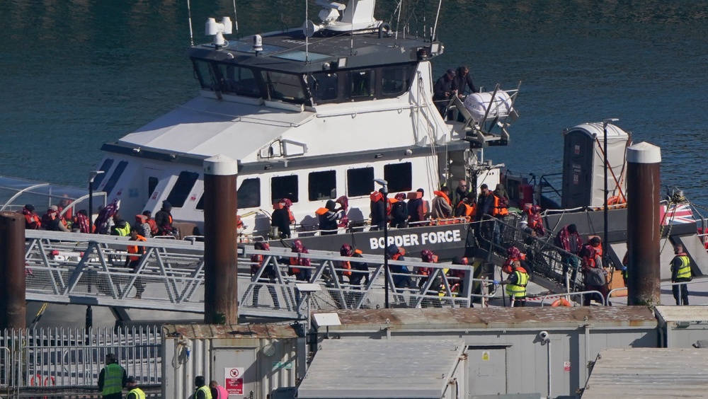 People were brought to Dover following a small boat incident in the Channel (Gareth Fuller/PA) (PA Wire)