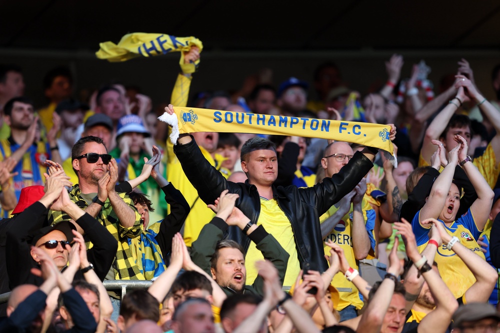 Southampton fans made a lot of noise at Wembley (Getty)
