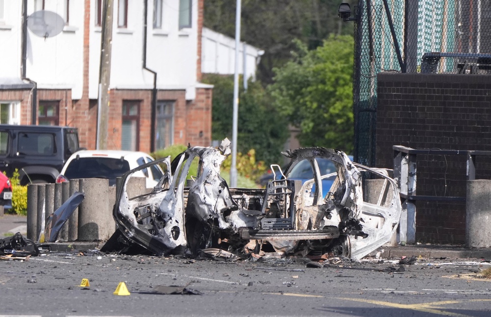 The explosion occurred on Saturday night (Niall Carson/PA) (PA Wire)