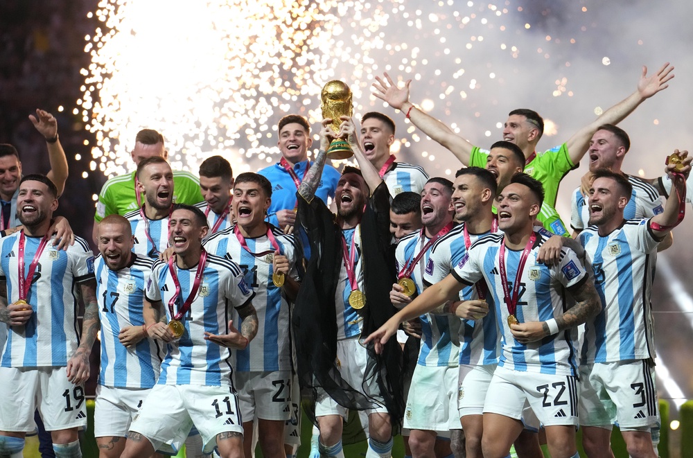 Argentina captain Lionel Messi lifted the World Cup last time out in Qatar (Martin Rickett/PA) (PA Archive)