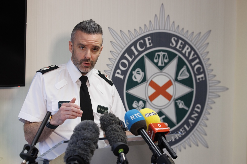 Deputy Chief Constable Bobby Singleton speaks to the media during a police briefing (PA) (PA Wire)