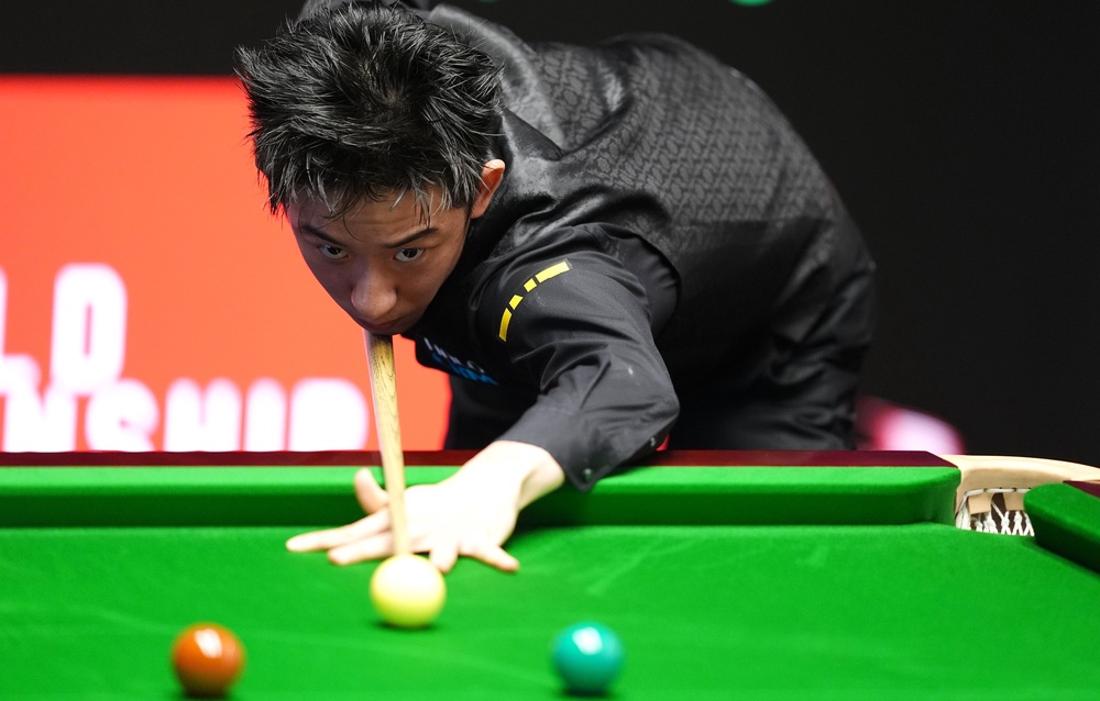 Wu Yiize leads Mark Selby 9-7 ahead of Monday’s conclusion (Mike Egerton/PA)