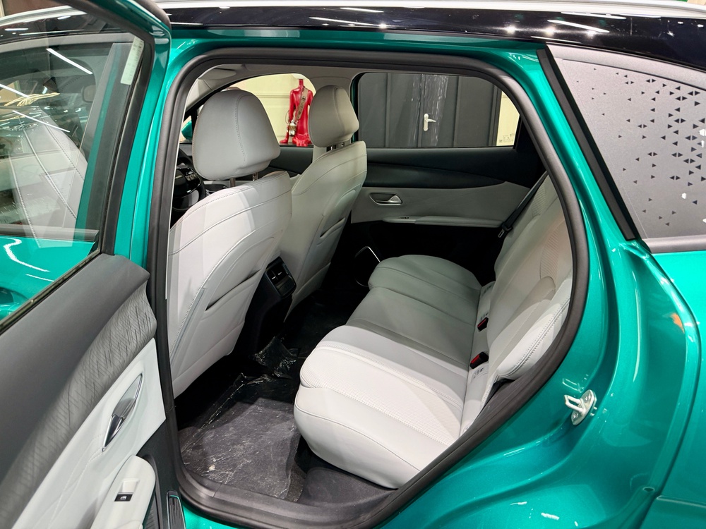 Rear space in the Lepas L4 is more generous than in rival small SUVs (Steve Fowler)