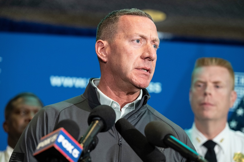 Secret Service Director Sean Curran has said the current threat level his agency faces is ‘off the charts’ ahead of restaged White House Correspondents’ Dinner (Getty)