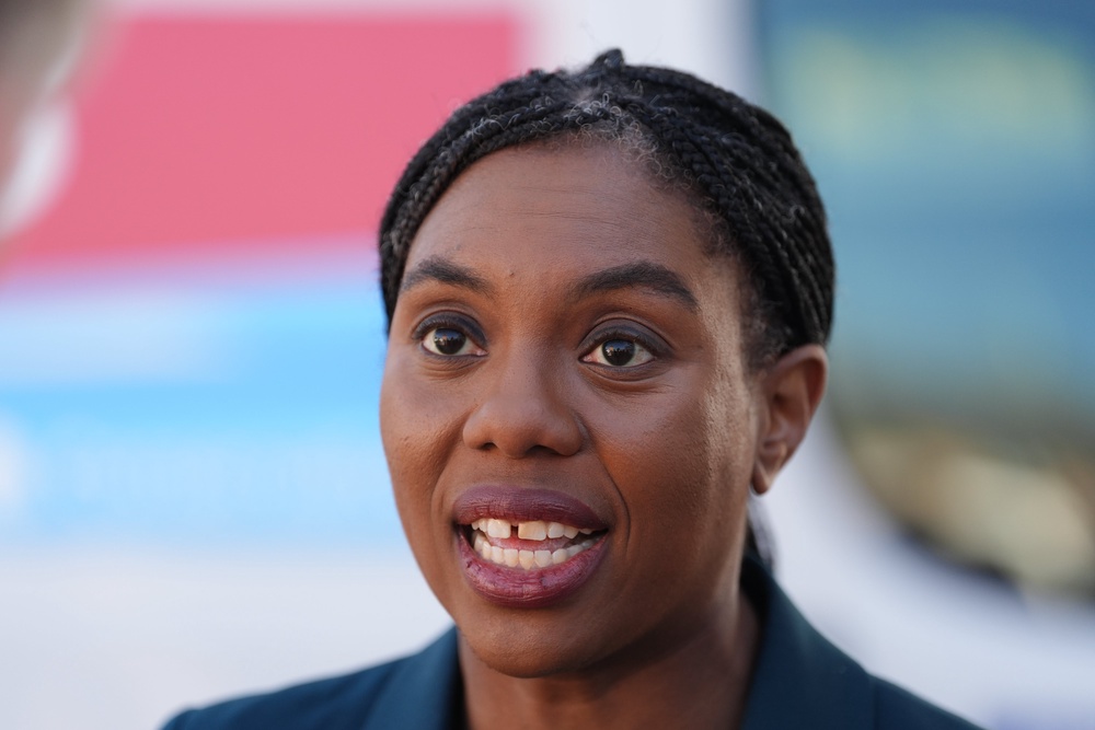 Conservative Party leader Kemi Badenoch was accused of ‘playing silly political games’ (Jonathan Brady/PA) (PA Wire)
