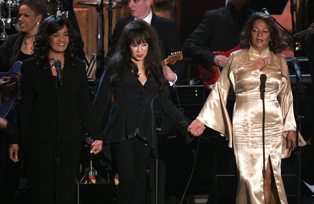 The Ronettes being inducted into the Rock and Roll Hall of Fame in 2007 (Getty)