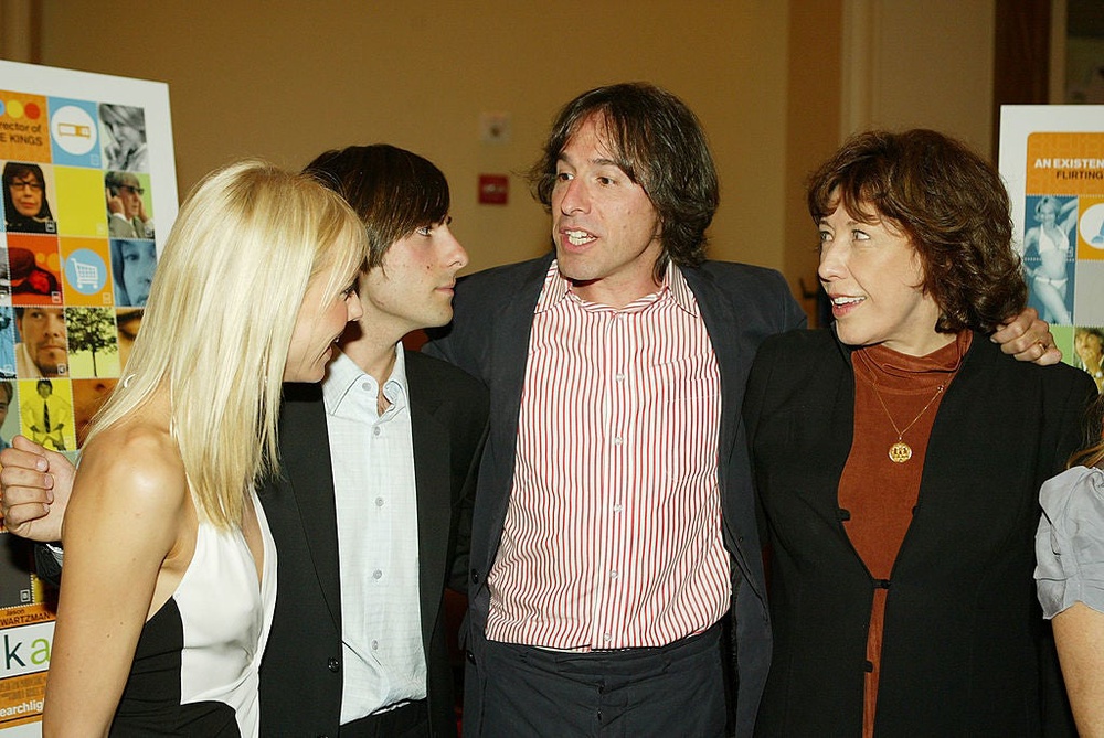 From L-R: Naomi Watts, Jason Schwartzman, Russell and Lily Tomlin at the 2004 premiere of 'I Heart Huckabees' (Getty Images)