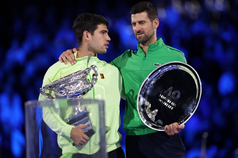 Carlos Alcaraz defeated Novak Djokovic to complete the career grand slam earlier this season (Getty)
