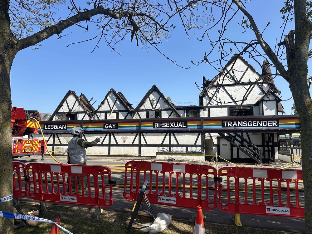 Emergency services outside the Pink Punters in Milton Keynes (Alexandra Snow/PA) (PA Wire)