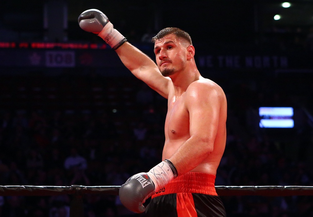 Kristian Prenga (pictured) is a relative unknown in the heavyweight division (Getty)