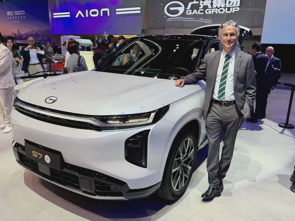 I met with AION's UK general manager, Jon Wakefield, who showed me some of the cars coming to the UK (Steve Fowler)