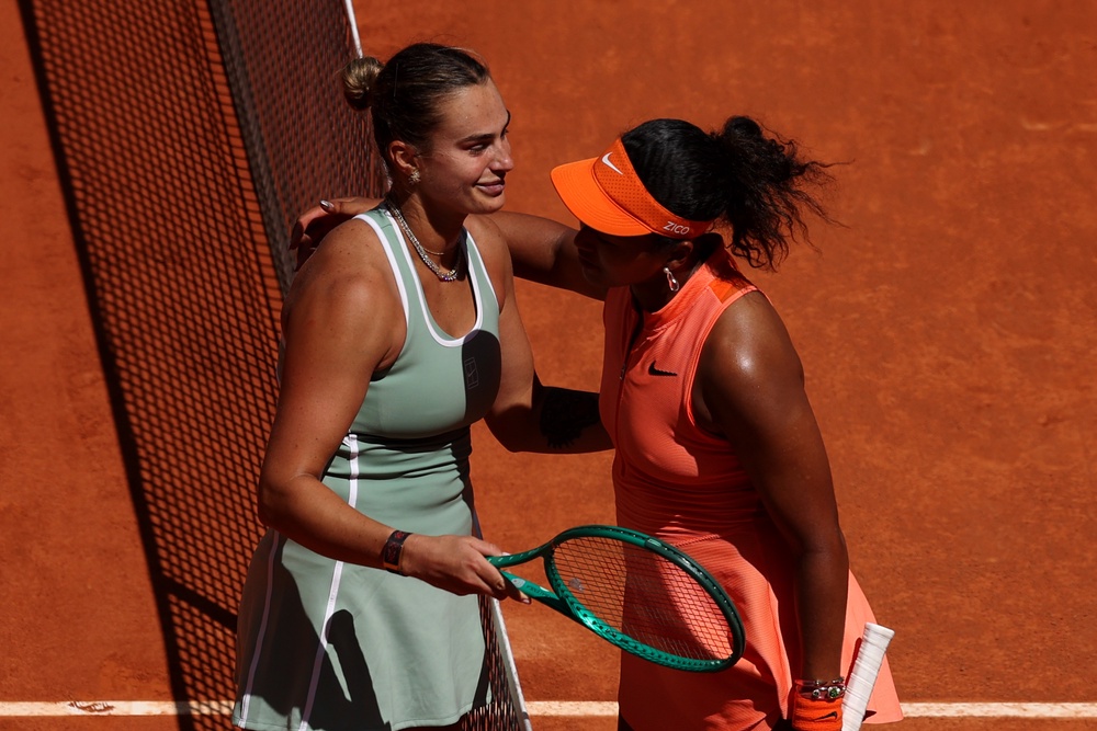 Aryna Sabalenka and Naomi Osaka will clash on Court Philippe-Chatrier (Getty)