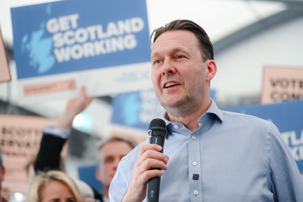 The survey put Russell Findlay’s Tories behind the Greens on seat count (Euan Cherry/PA) (PA Wire)
