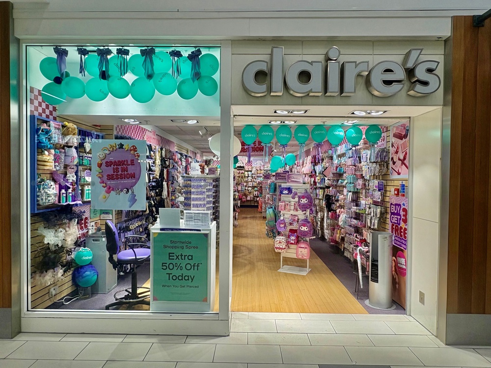 Claire’s Accessories shop in Princess Square Bracknell Shopping Centre (Jonathan Brady/PA) (PA Archive)