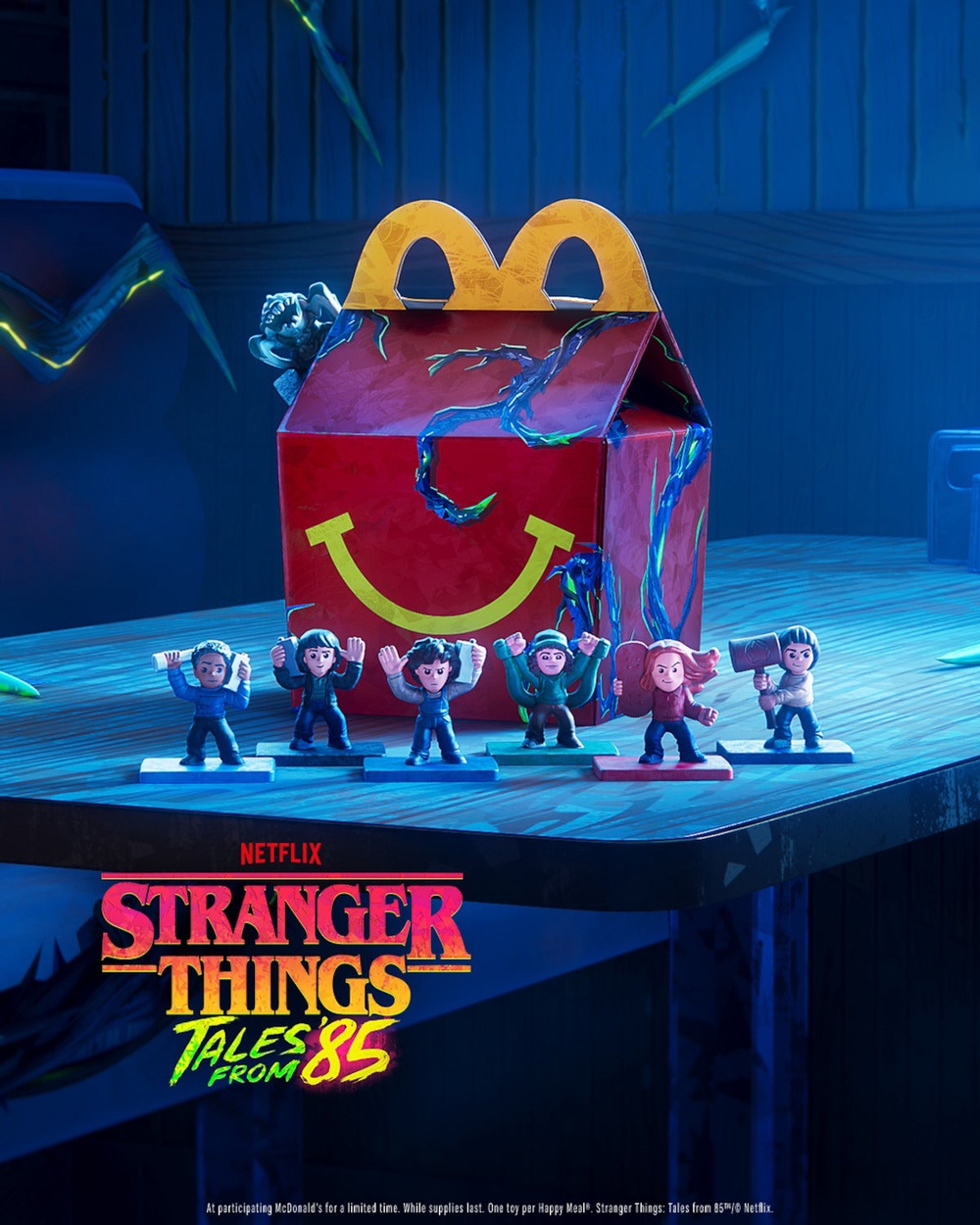 The new boxes include 12 collectable character toys, based on ‘Stranger Things: Tales From ‘85’ (Netflix)