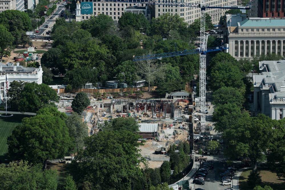 The White House's East Wing has been demolished, but construction on Donald Trump’s planned ballroom was halted by a judge earlier this month (Getty)