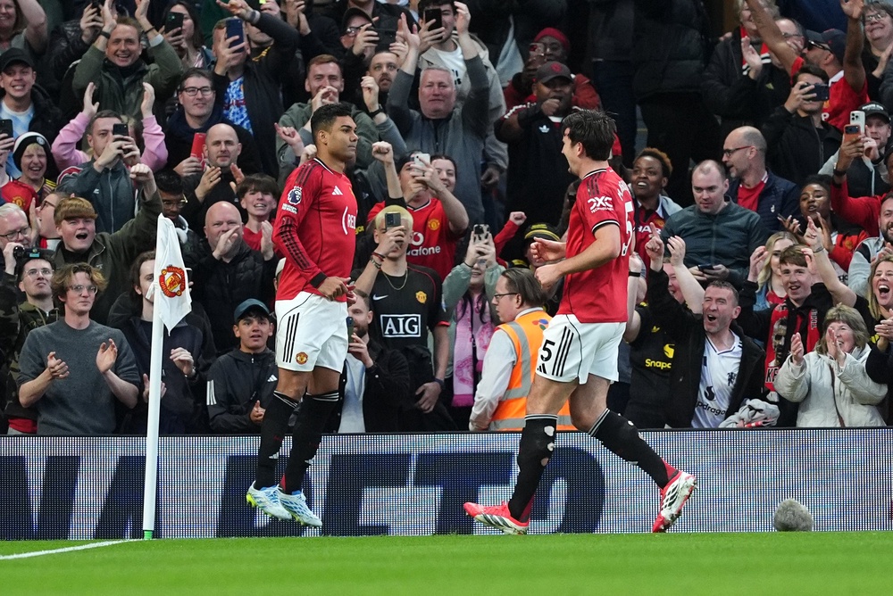 Manchester United’s Casemiro is leaving in the summer (Martin Rickett/PA) (PA Wire)