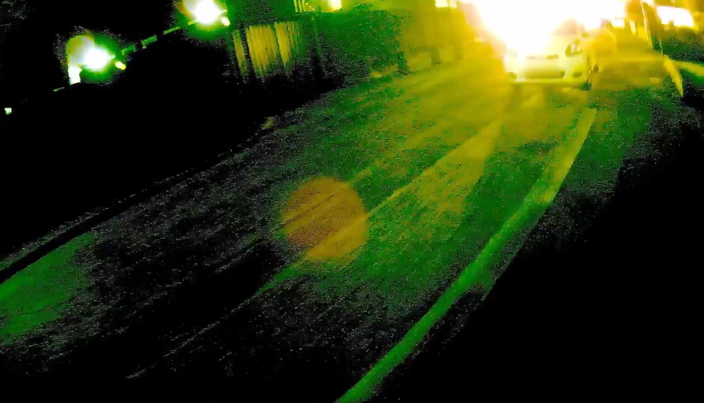 Image taken from video footage of a car explosion outside a police station in Dunmurry in Northern Ireland (PSNI/PA) (PA Media)