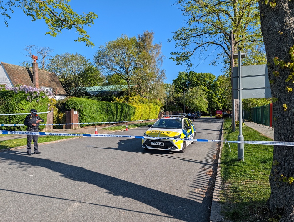A cordon near to an incident at the Kenton United Synagogue in Harrow earlier this month (Jamie Lashmar/PA) (PA Wire)