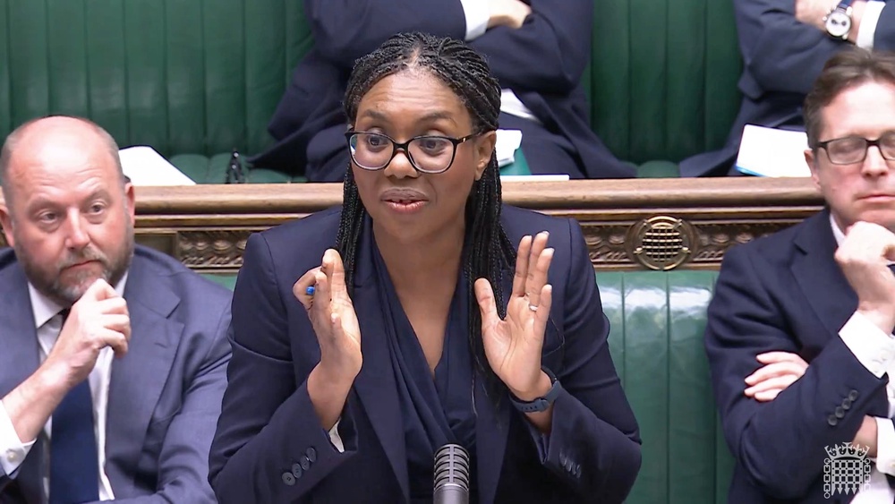 Tory leader Kemi Badenoch opened the debate (PA)