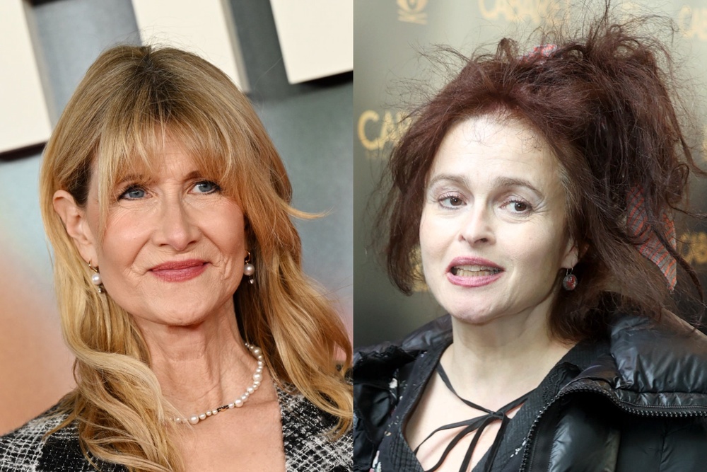 Laura Dern (left) will replace Bonham Carter in season four of ‘The White Lotus’ (Getty)