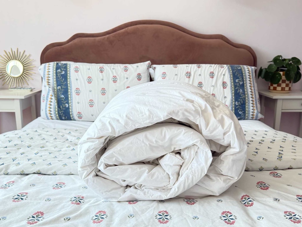 It’s made of duck down, which is incredibly insulating (Sarah Jones)