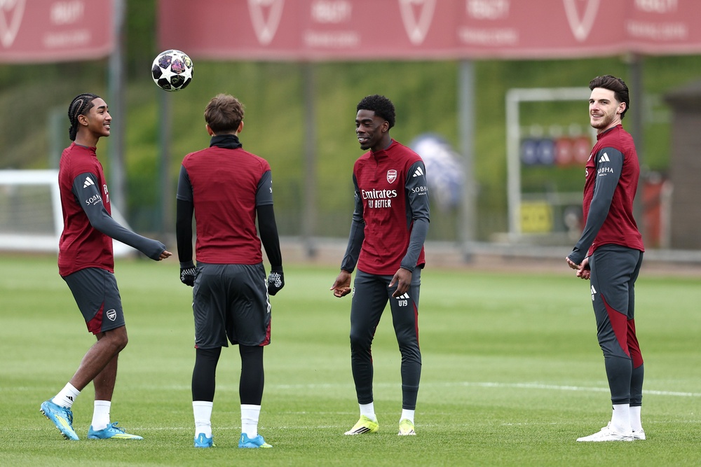 Arsenal face a busy end to the season with a two-legged European tie against Atletico Madrid to come over the next week (Getty)