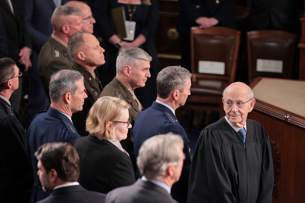 Former Supreme Court Justice Stephen Breyer is among the current or former officials attending the historic address (Getty)