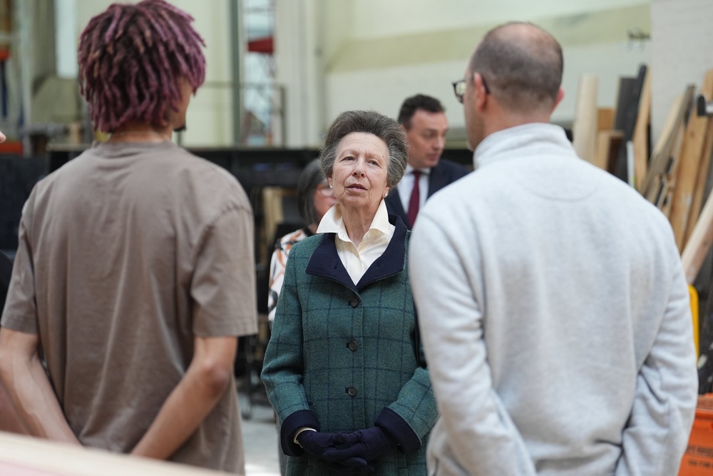 The theatre received the Princess Royal Training Award for its apprenticeship scheme (Lucy North/PA) (PA Wire)