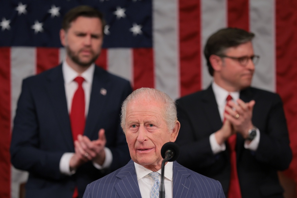 King Charles III gave a historic address to a joint session of the US Congress (Getty)