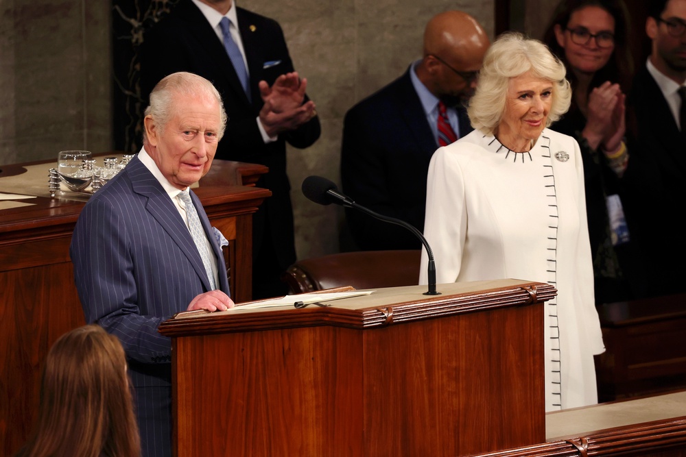 The King addresses members of the US House of Representatives and the US Senate during a joint meeting of Congress (Chris Jackson/PA) (PA Wire)